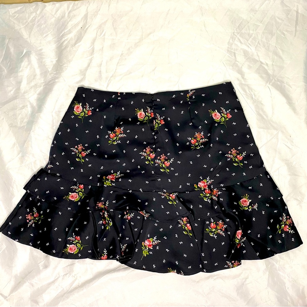 Ruffled Floral Skirt